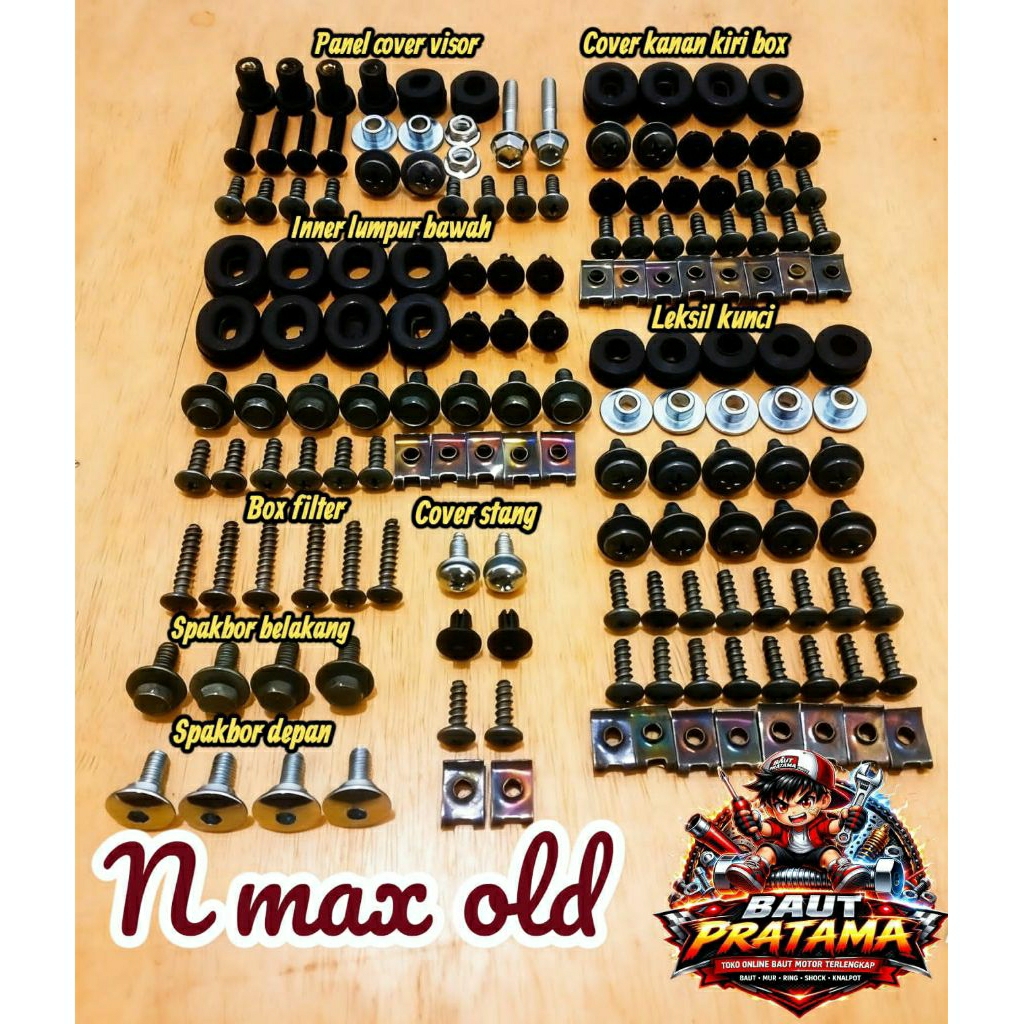 Baut fullset body motor NMAX old