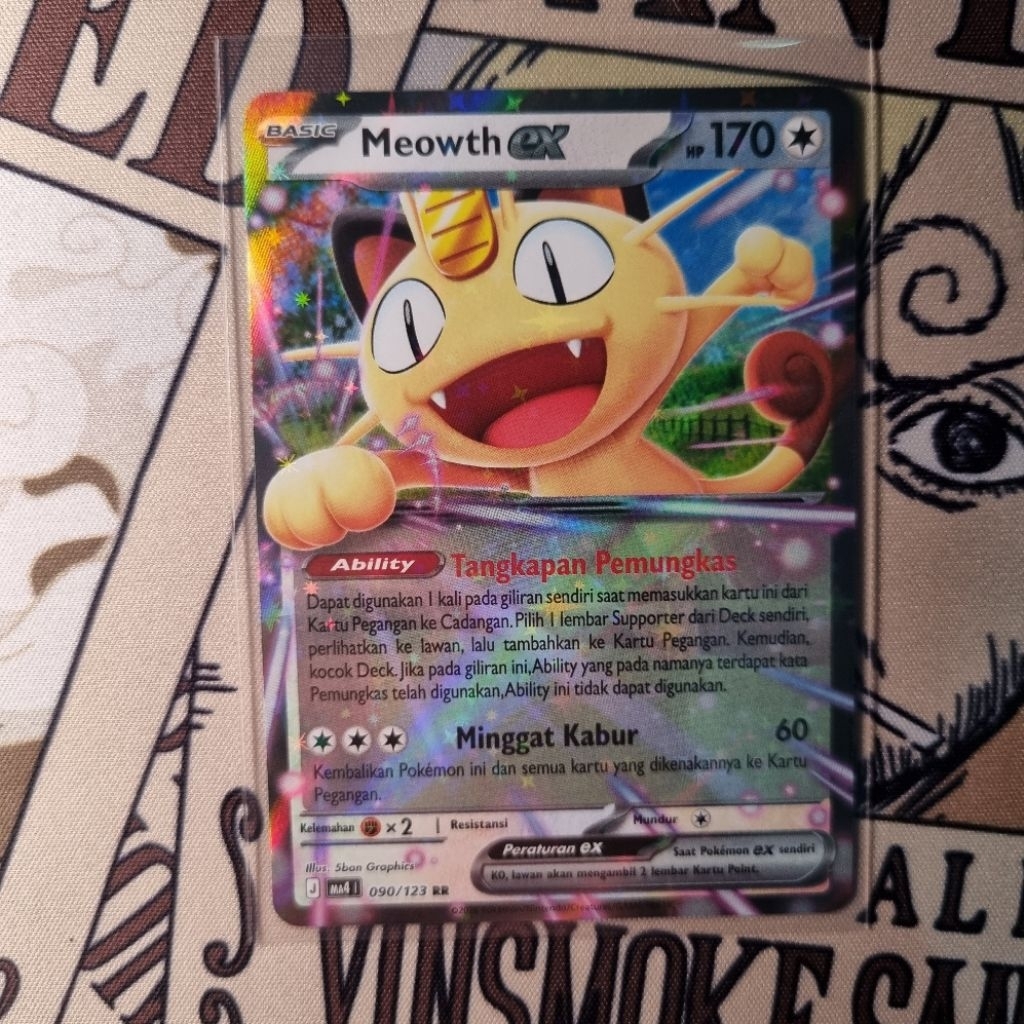 Meowth Ex RR Pokemon TCG Indo
