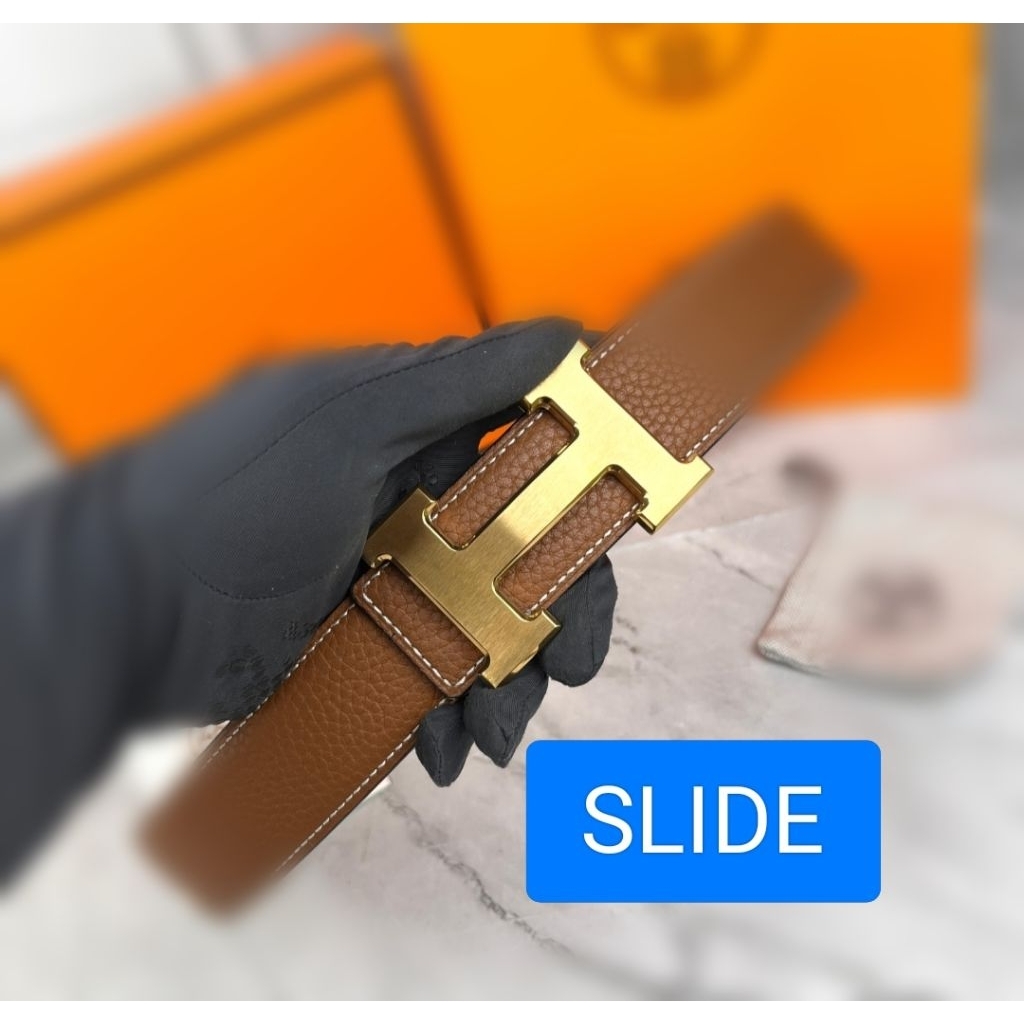 MEN BELT SABUK IKAT PINGGANG BRANDED PRIA H'M 3055 LEATHER MIROR