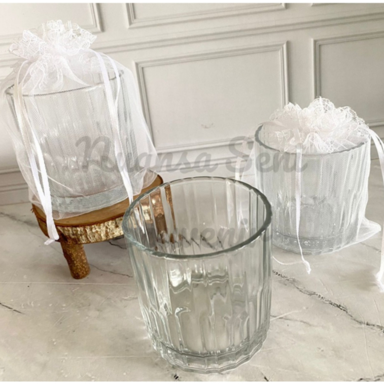 Souvenir Tumbler Cafe Gelas Picca Citinova Gelas Wine Minum Mug Kaca Motif Kristal Bening Polos