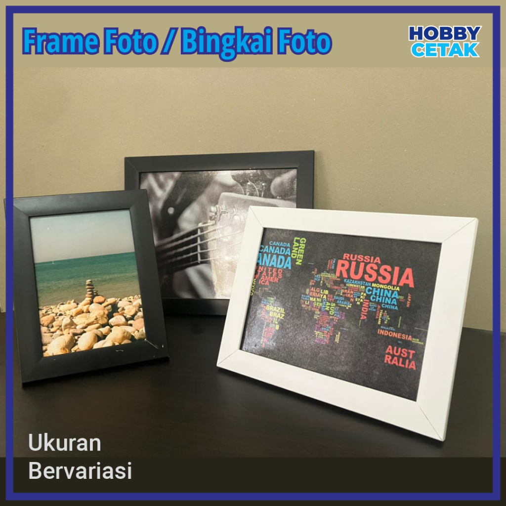 Frame foto / Pigura / Bingkai foto Ukuran Besar 16R / 16RP / 20R / 20RP / 24RP