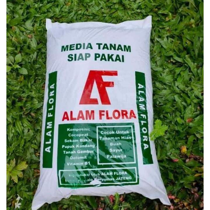 Media Tanam Siap Pakai Alam Flora -+ 15 Kg Media Tanam Siap Pakai