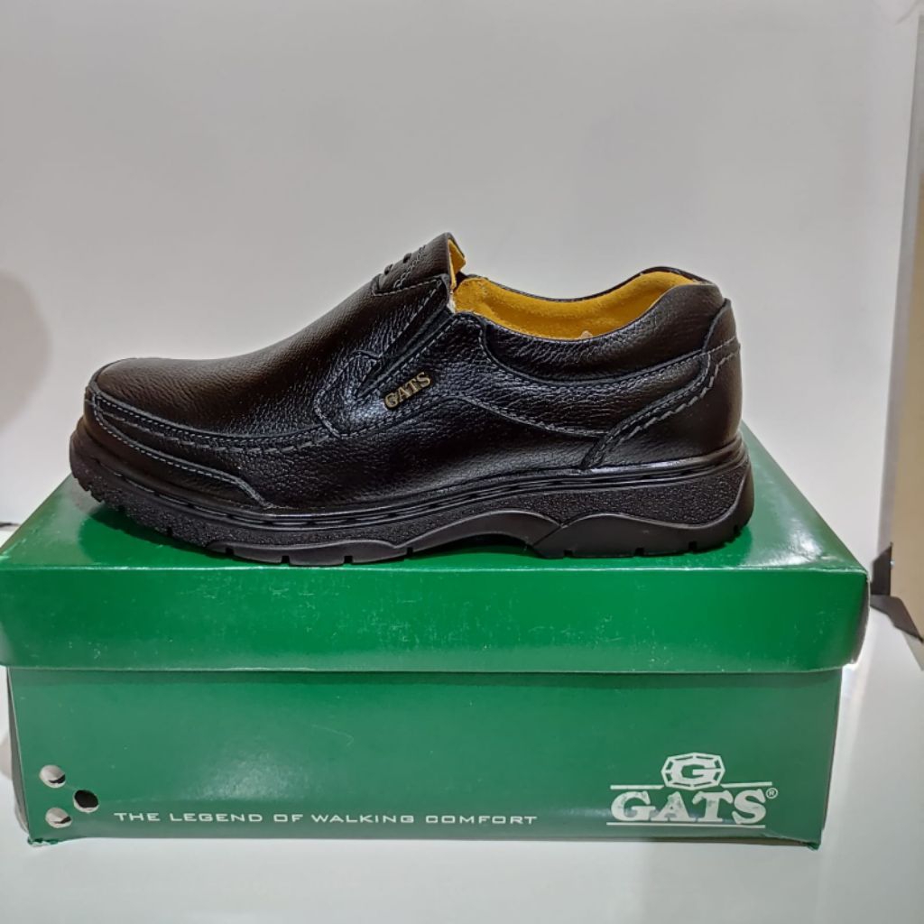 Sepatu Slip-on Pria Gats LB5002 Leather Original