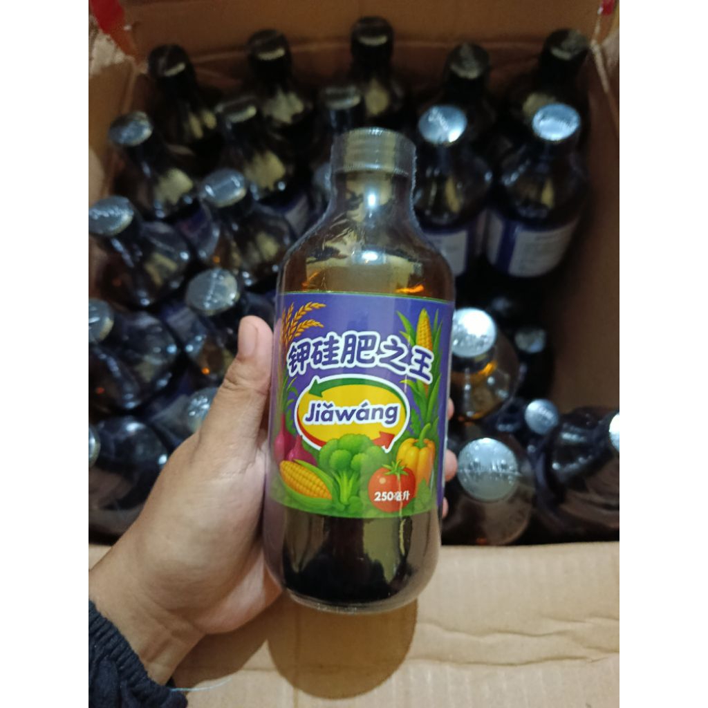 (COD) JIAWANG - Pupuk Kalium Silika Murni Cair Original Anti Rebah - Pengeras Batang - Anti Patek - 