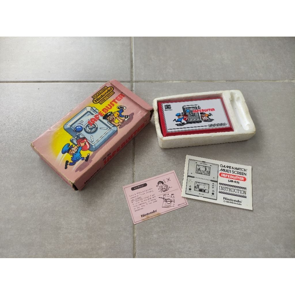 Mainan vintage Jadul Nintendo game and watch gimbot jadul SAFE BUSTER komplit FULLSET mainan masa ke