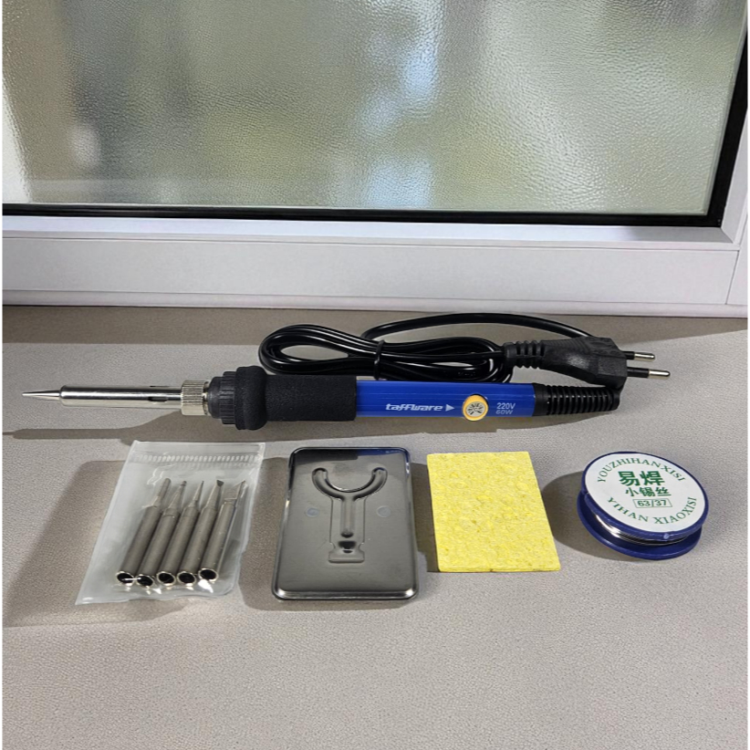 8g Tin - alat tukang Solder Adjustable Temperature Fast Heating 60W 5 Tips 8g Tin