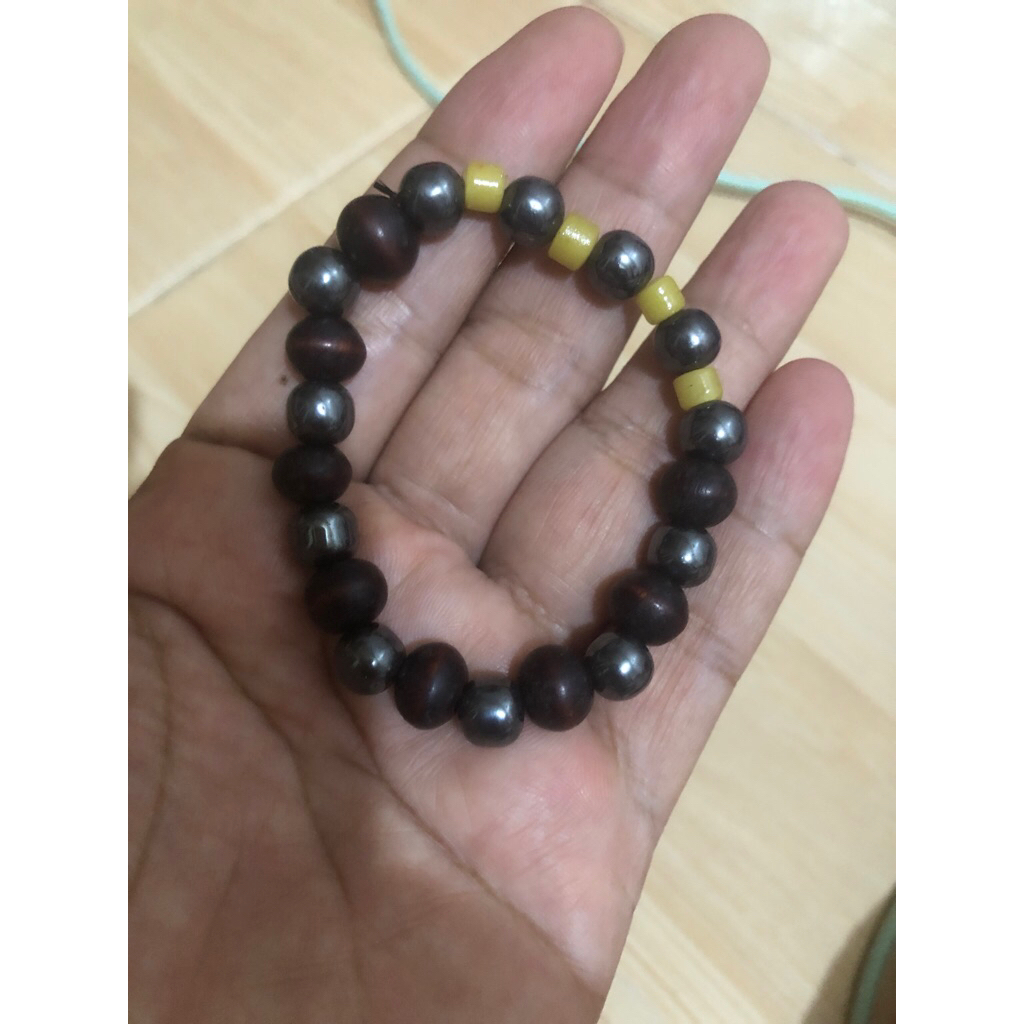 Gelang Kombinasi Marjan Kuning Taras Ramania dan Wasi Hirang