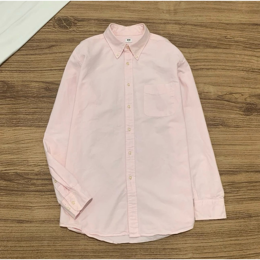 Kemeja Uniqlo Soft Pink