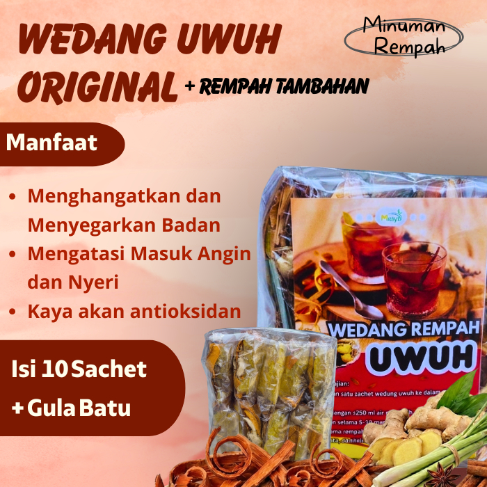 Wedang Uwuh Komplit Original Khas Jogja Imogiri Plus Gula Batu Isi 10 Pcs Minuman Rempah Tradisional