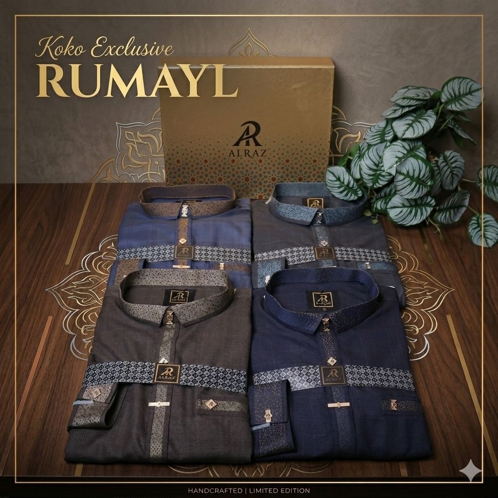 KOKO AL RAZ EXCLUSIVE RUMAYL | Koko Al Raz Terbaru Model Kekinian Kombinasi Rumayl