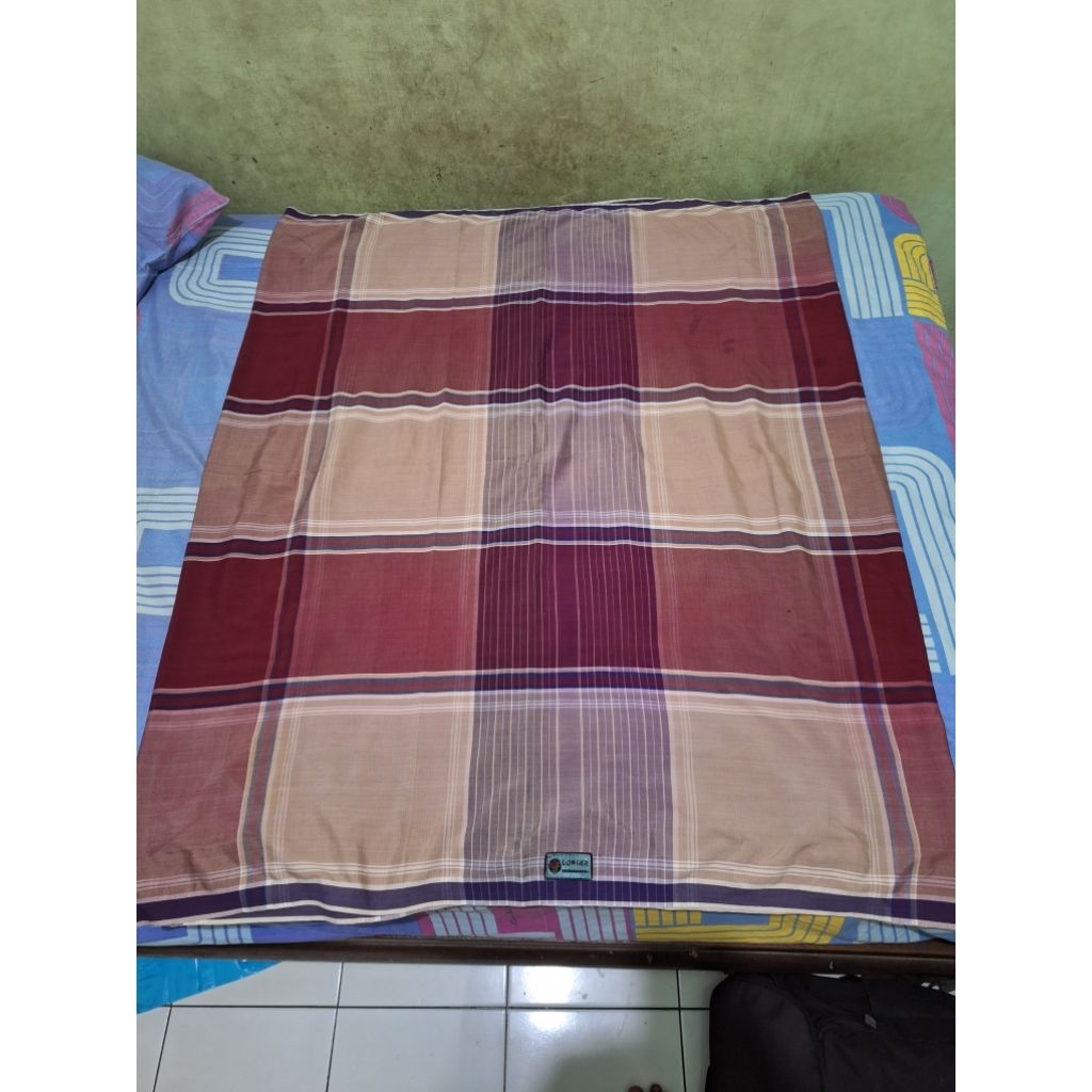 sarung Lontar Jadul Kotak Kotak Besar