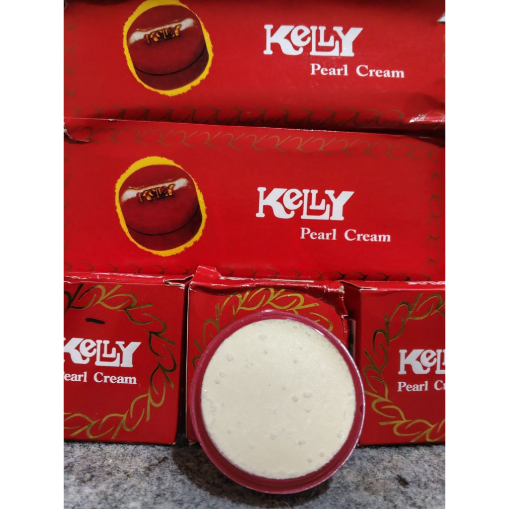 Kelly Pearl Cream Putih Original Thailand  Bedak Kelly Arab Glowing Natural Viral