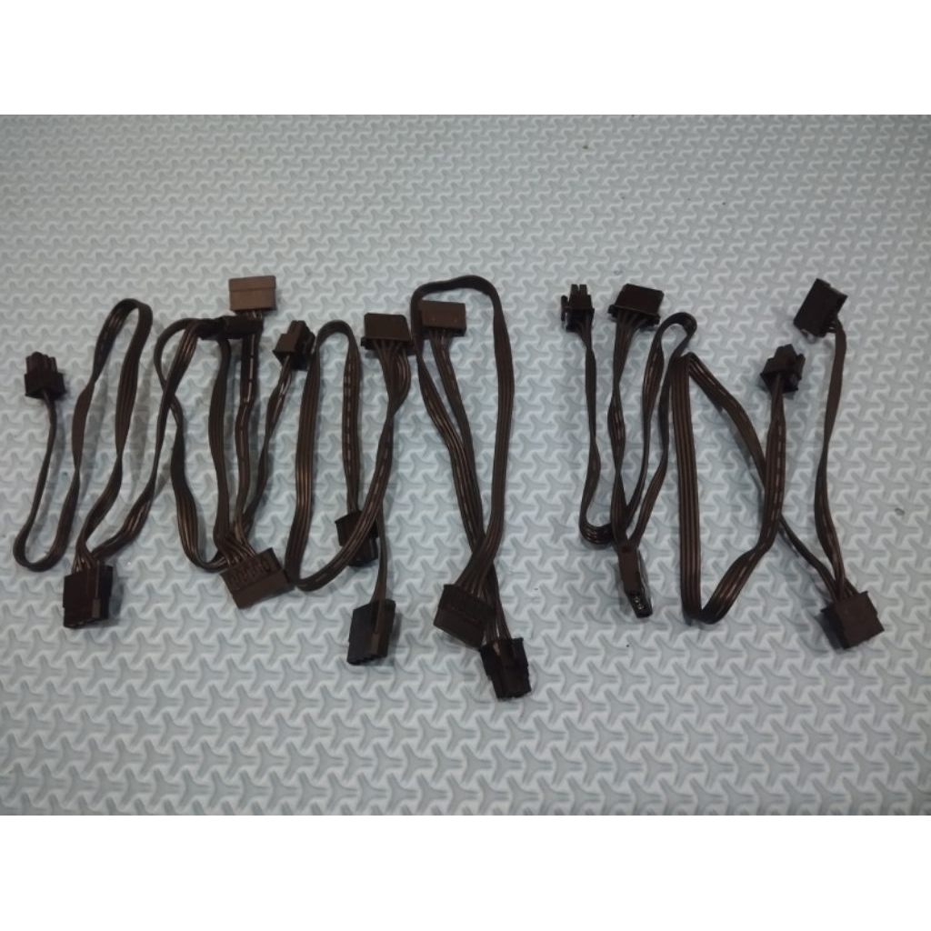 kabel modular PSU 6pin ke sata/molek buat PSU seasonic,Corsair dll yg colokan ke psunya 6pin