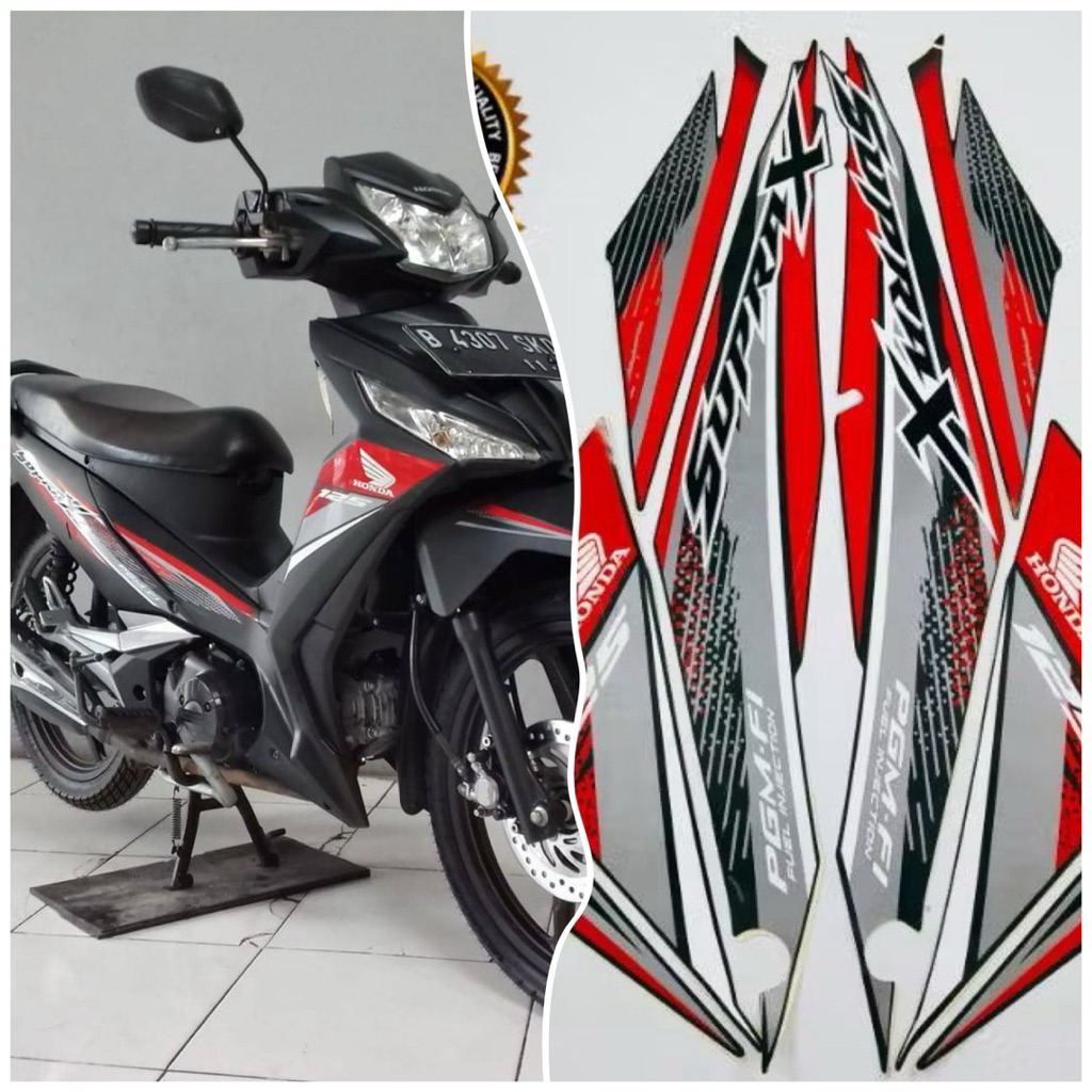 STRIPING STIKER MOTOR HONDA SUPRA X 125 FI 2019