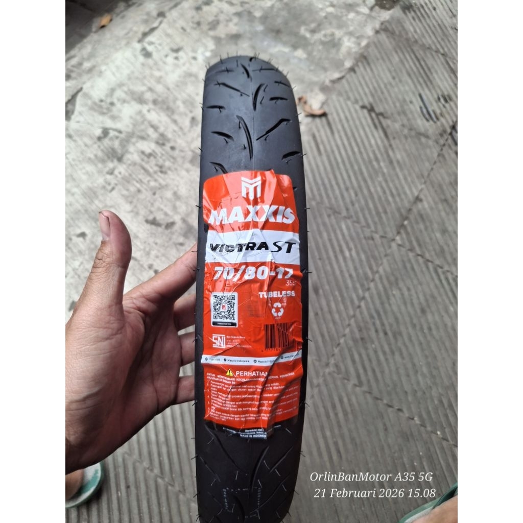 BAN MAXXIS VITCRA 70/80-17 TUBLES/BAN CACING MAXXIS VITCRA 70/80-17/BAN DEPAN SATRIA FU/BAN DEPAN JU