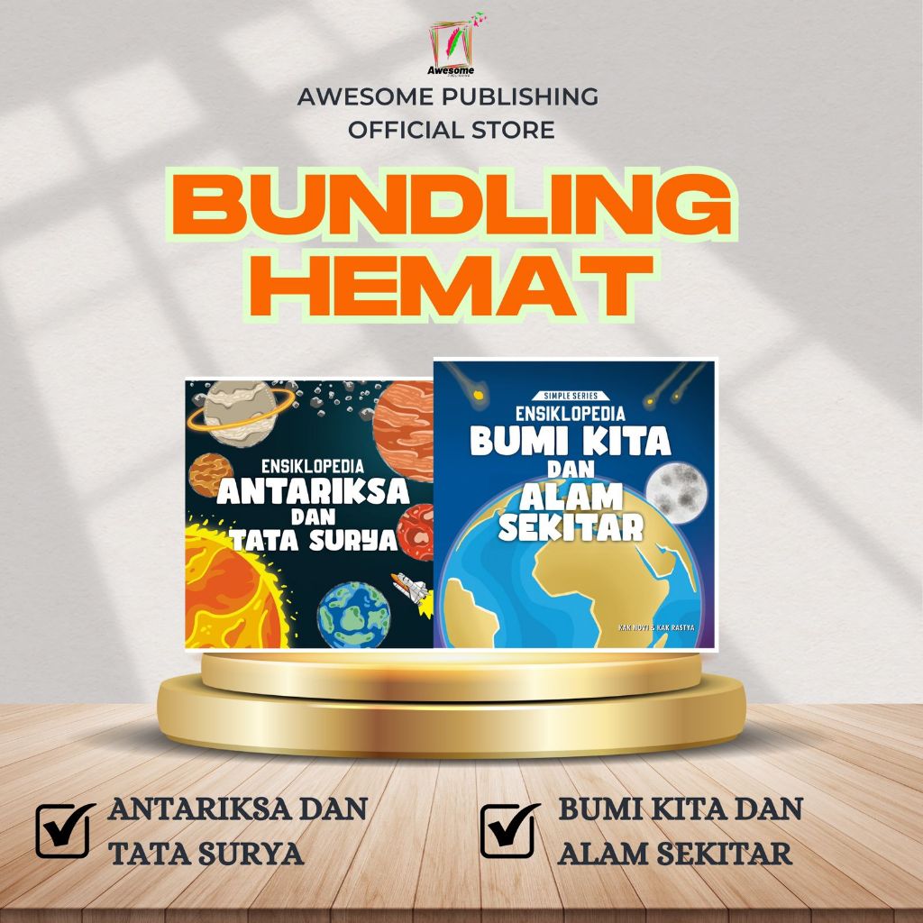 (BUNDLING HEMAT) Ensiklopedia Antariksa dan Tata Surya & Ensiklopedia Bumi Kita dan Alam Sekitar - A