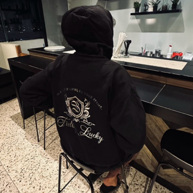 BRZE.CO Hoodie Cotton Fleece 330gsm LUCKY