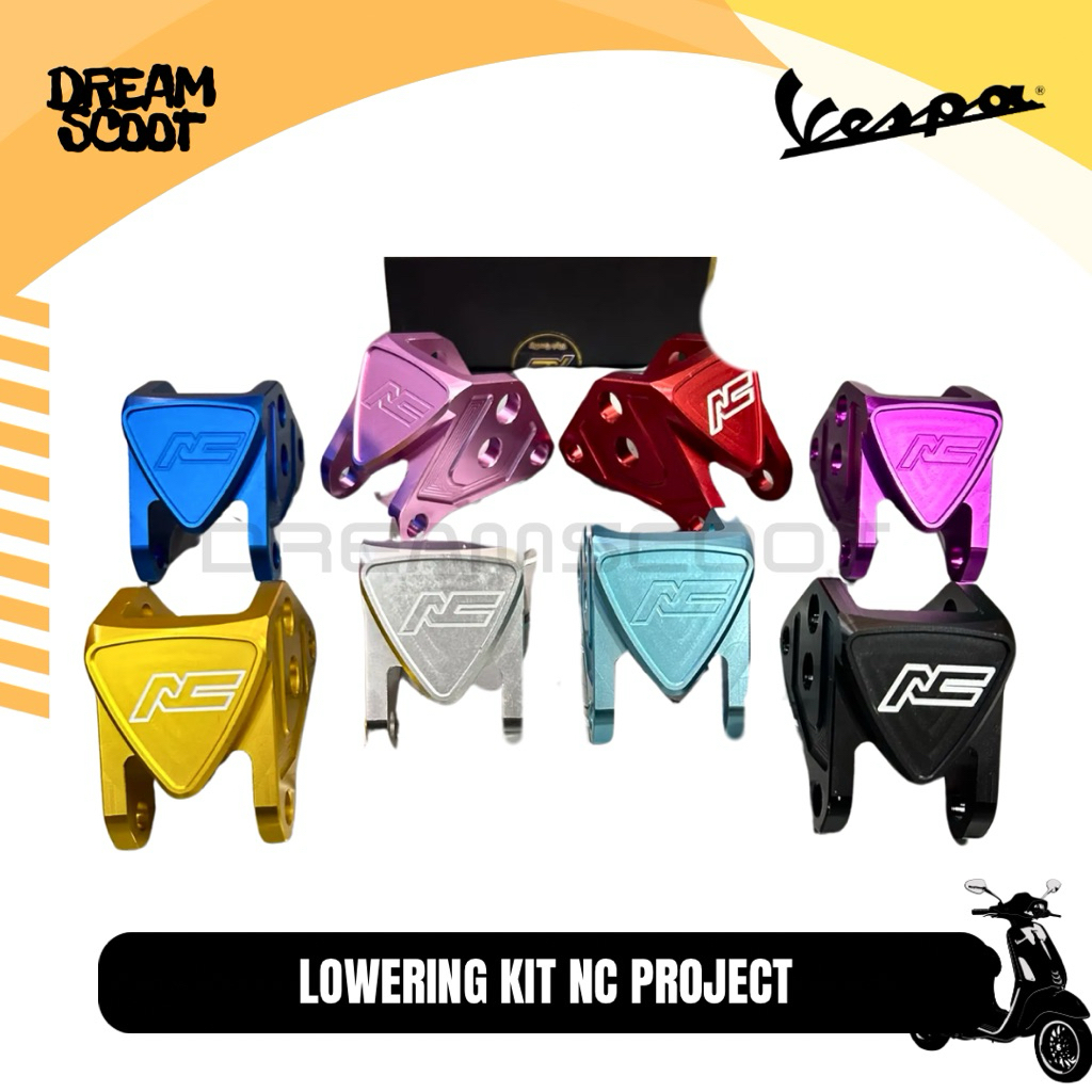 Lowering kit NC Project Adjuster Vespa Sprint Vespa Matic Lowering kit vespa Ceper