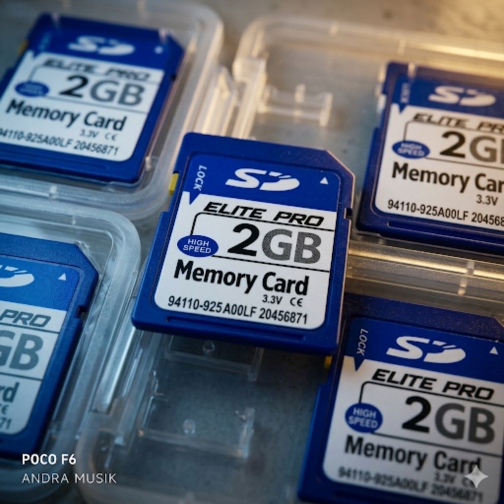 Elite Pro Memori SD card 2GB Cip Keyboard Memory chip Camera Laptop KN 2400 2600 7000 KORG pa500