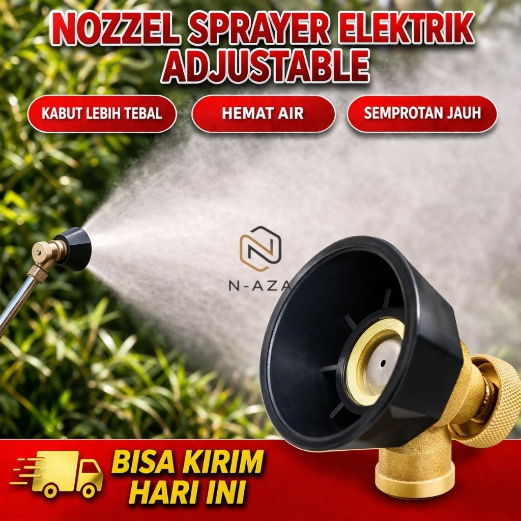 NOZZLE SPRAYER KABUT SPUYER TANGKI SEMPROT ELEKTRIK BLACK SIKLON