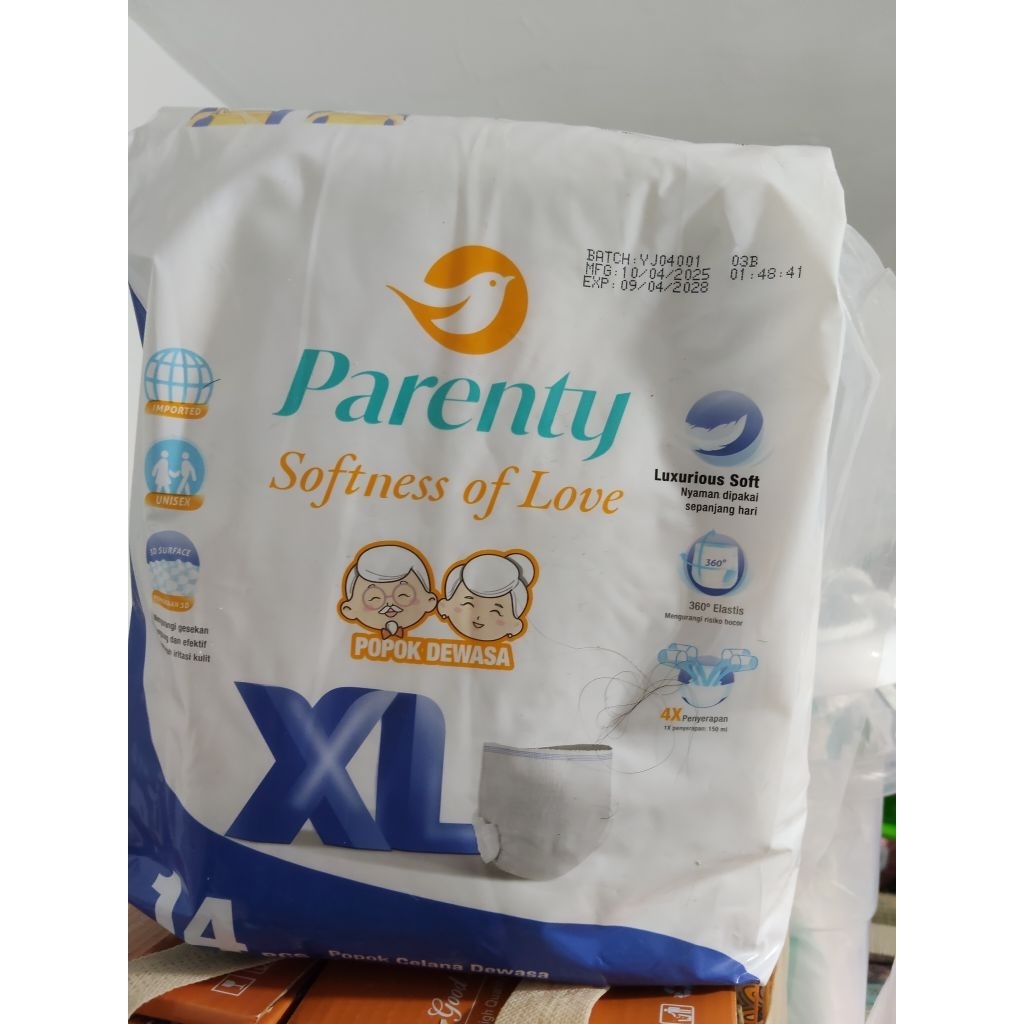 pampers dewasa lansia parenty xl 14