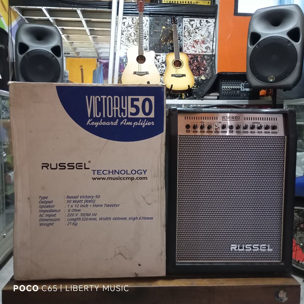 Ampli Keyboard Russel Victory50 Bekas Display