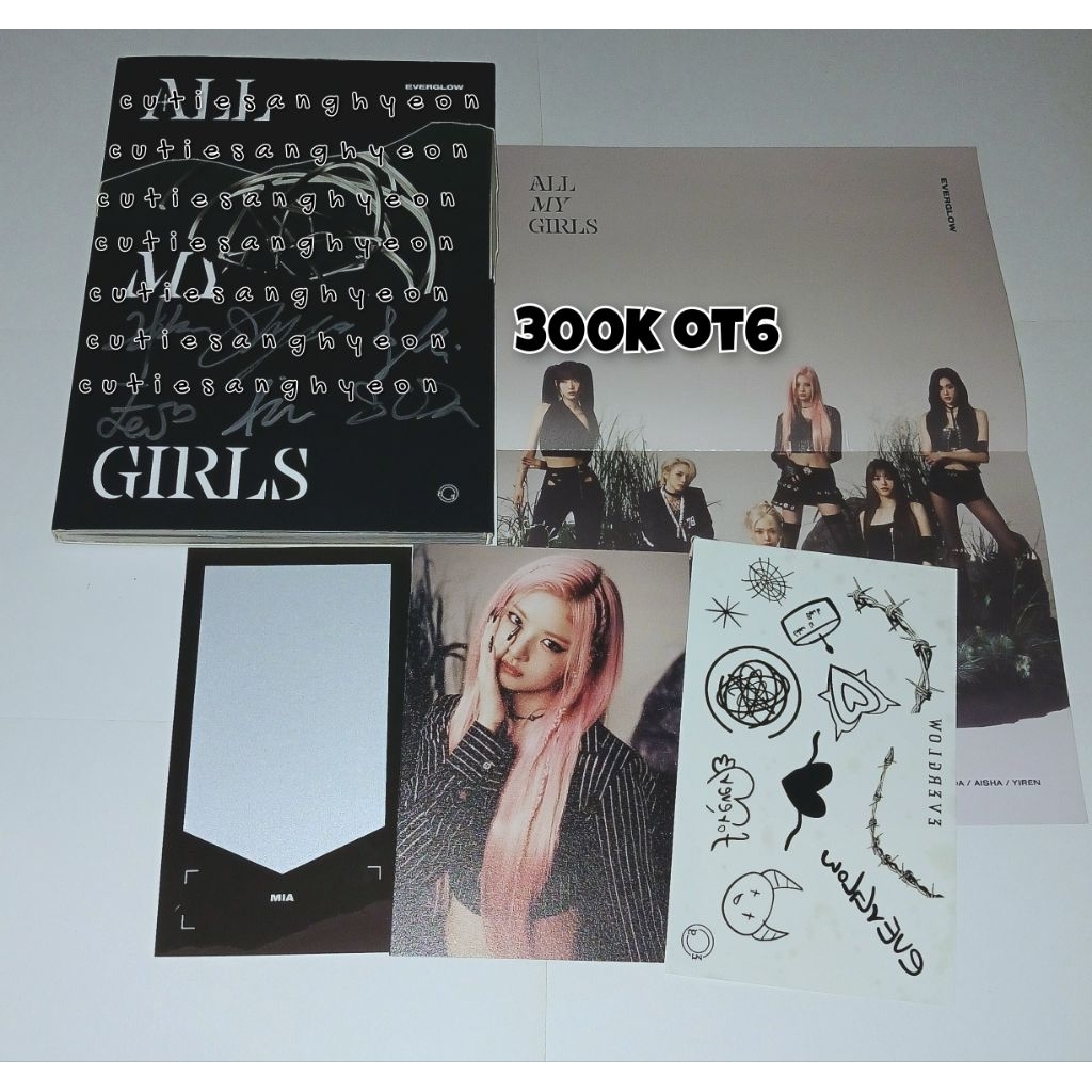 Album Everglow All My Girls Signed OT6 Official