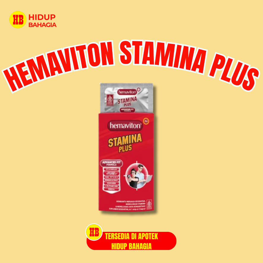 Multivitamin Hemaviton Stamina Plus 6 Strip untuk Pria & Wanita