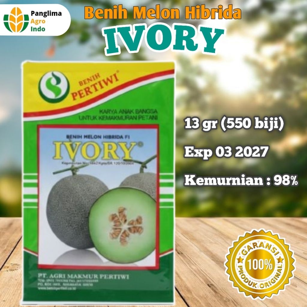 Benih Melon Hibrida Anvi New Ivory (13 gr)