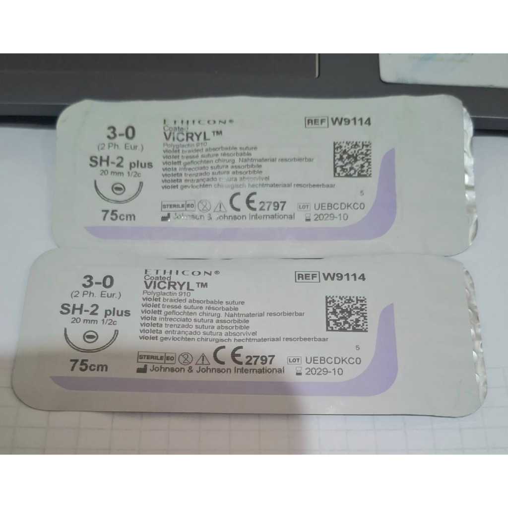 Vicryl Plus 3-0 W9114 / Benang Operasi / Benang Ethicon