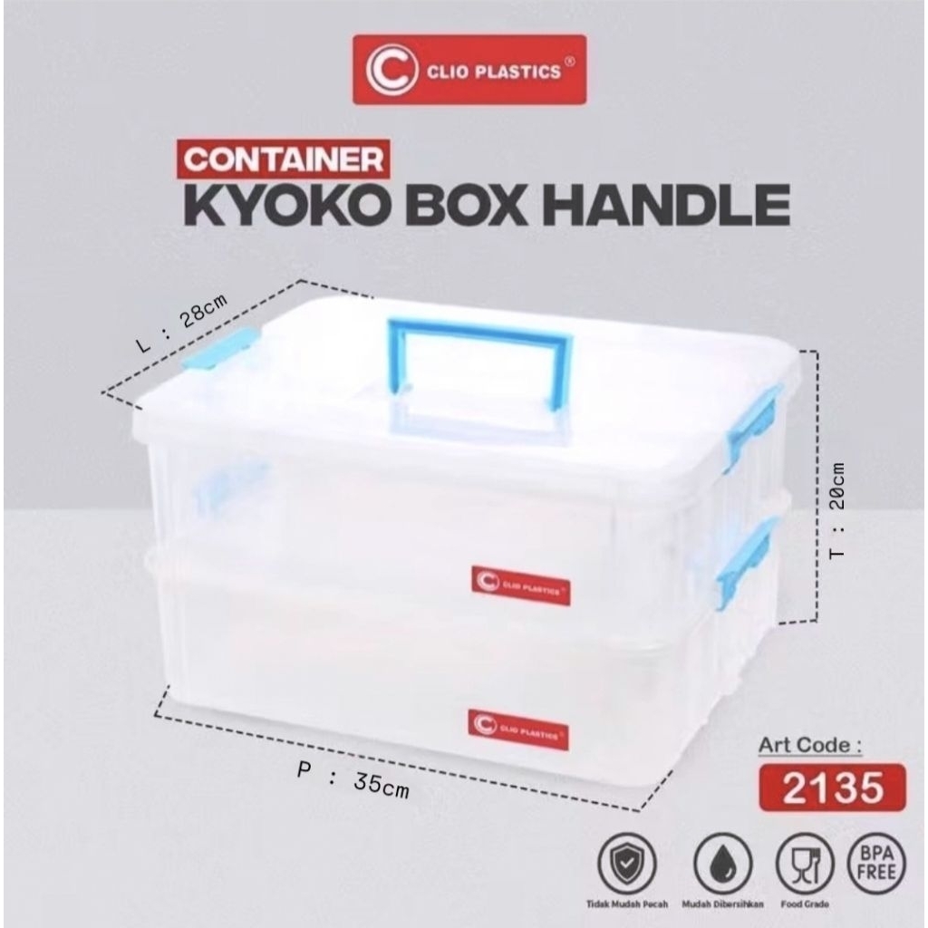 BOX CONTAINER CLIO KYOKO HANDLE