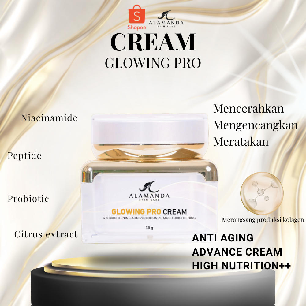 Glowing Pro Cream Alamanda Skincare 4x Brightening