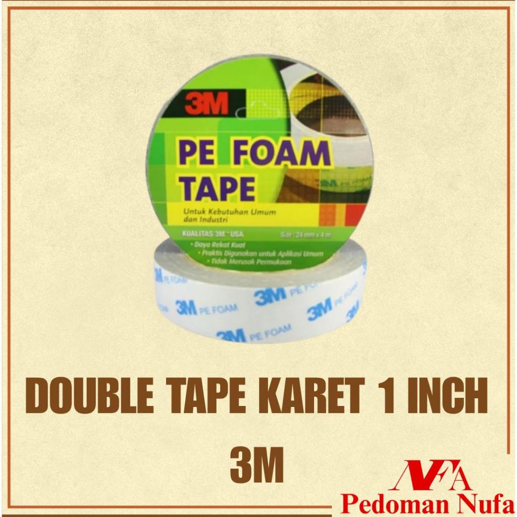 DOUBLE TAPE KARET 1 INCH 3M