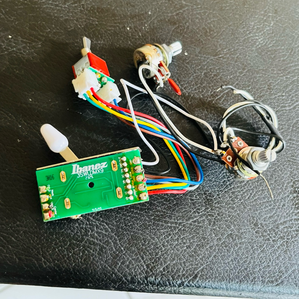 wiring elektronik ibanez 3swldmx9(5w swith) konfigurasi pickup HSS original gitar ibanez AZ essentia