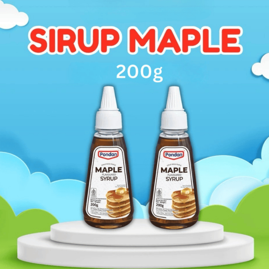 PONDAN SYRUP MAPLE BOTOL 200 GRAM sirup maple ekonomis sirup pancake