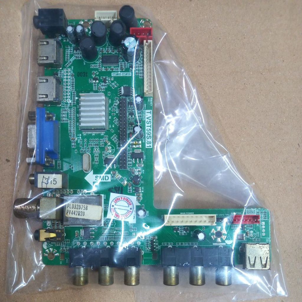 mb mainboard motherboard polytron pld32d758 32d758 bekas