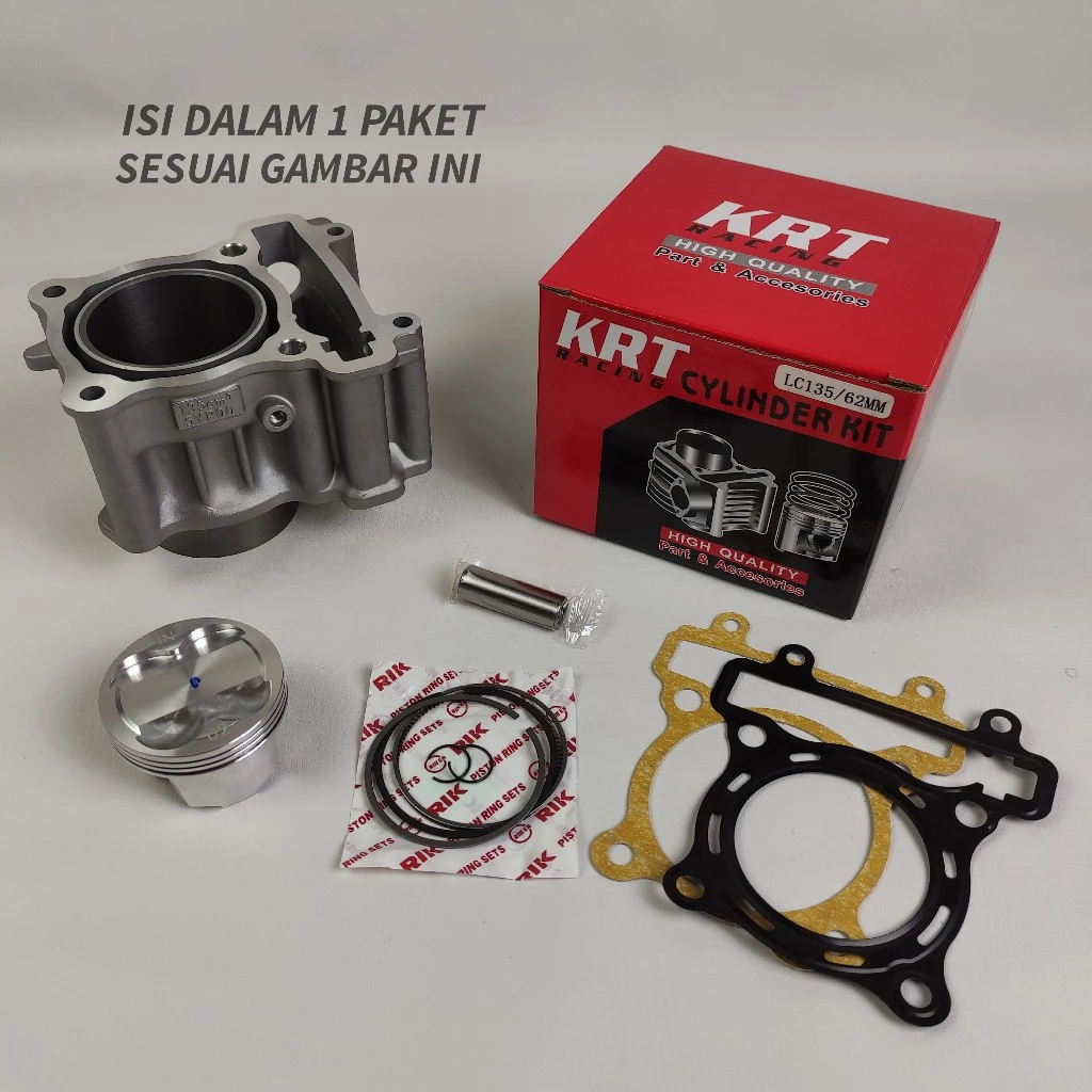 BLOK SEHER BORING BORE UP MX KING R15 V1 V2 JUPITER MX VIXION 60MM 62MM 63MM 65MM