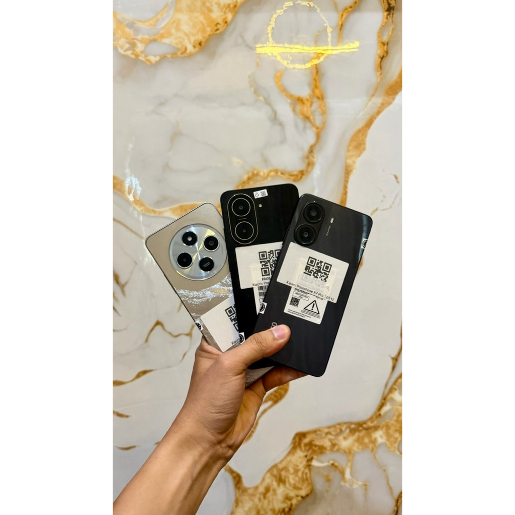 Handpone Hp Xiomi redmi Pocophone F4 F3  X7 Pro C75 C71 12/512 8/256 4/128 4G 5G Second Seken bekas 