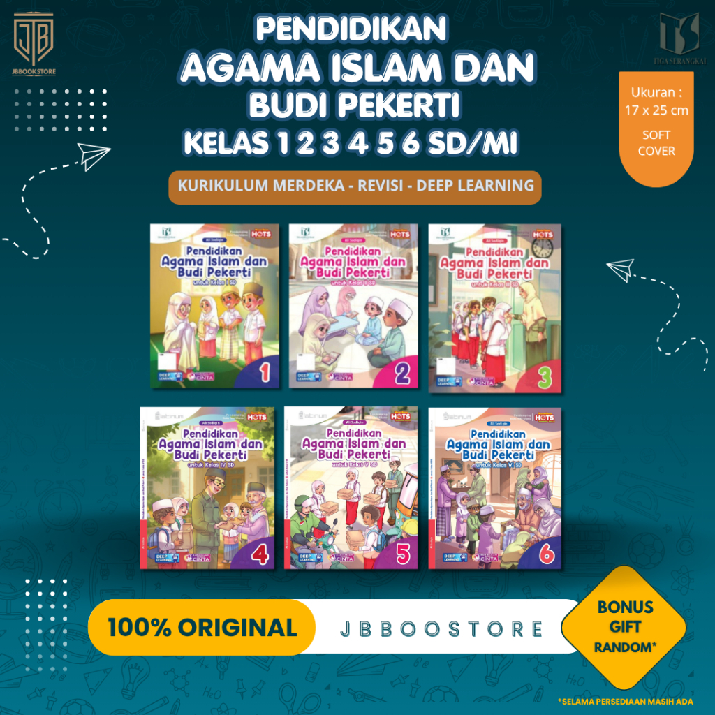 [ Tiga Serangkai ] Buku Pendidikan Agama Islam Dan Budi Pekerti Kelas 1 2 3 4 5 6 SD/MI / PAI SD / P