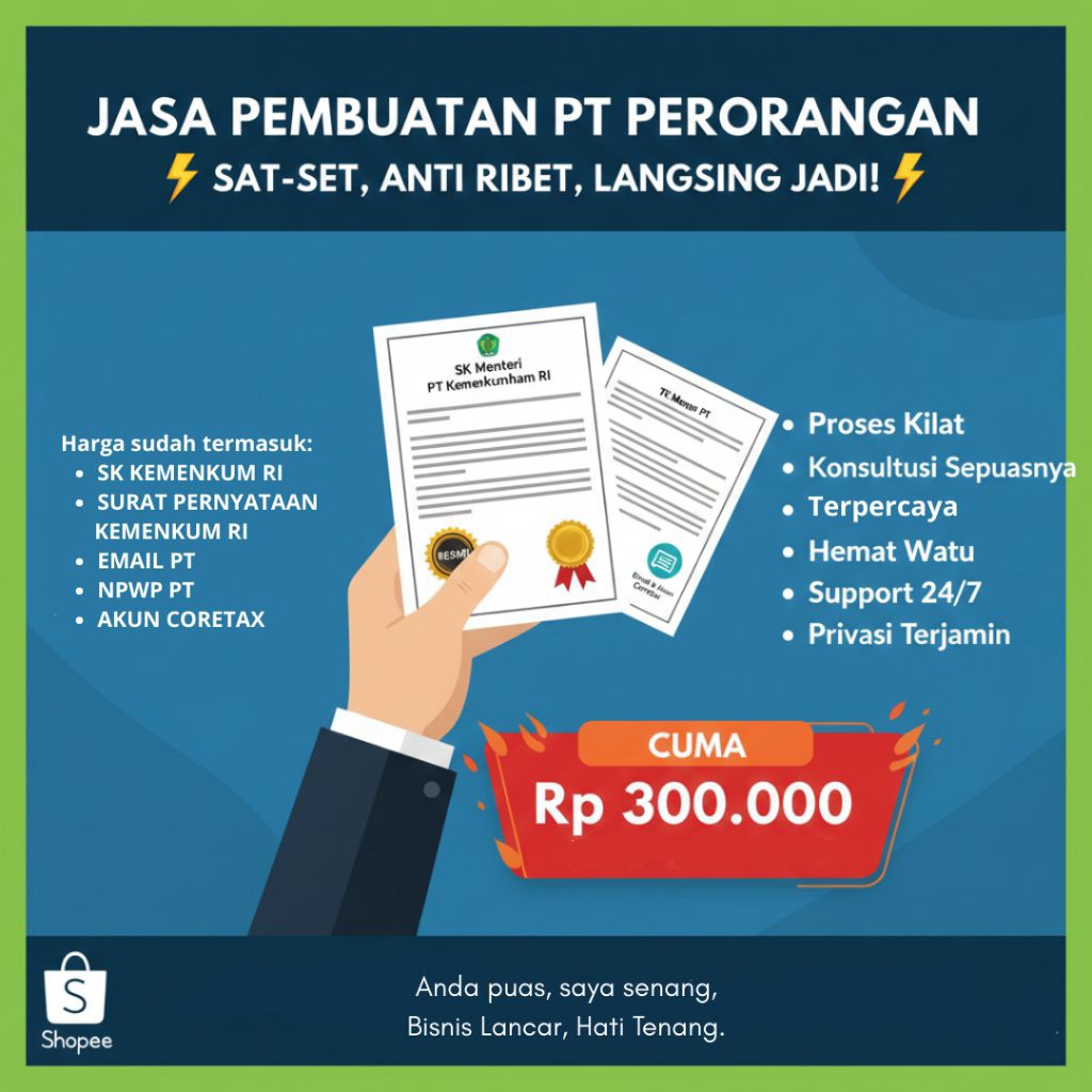 Pendaftaran dan Perubahan PT Perorangan
