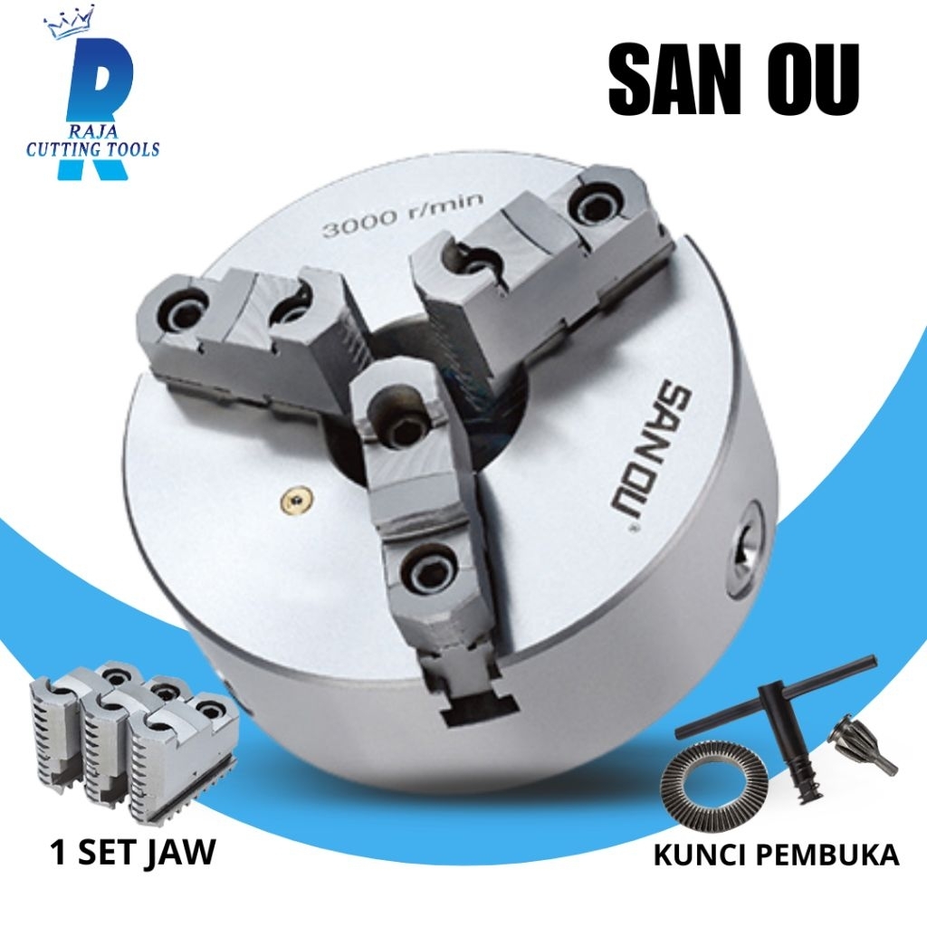 Chuck Bubut 320A K11 3 Jaw SanOu - Chuck Bubut Model Baut 12in 3Jaw - Chuck Bubut 320 K11 SanOu - Ch