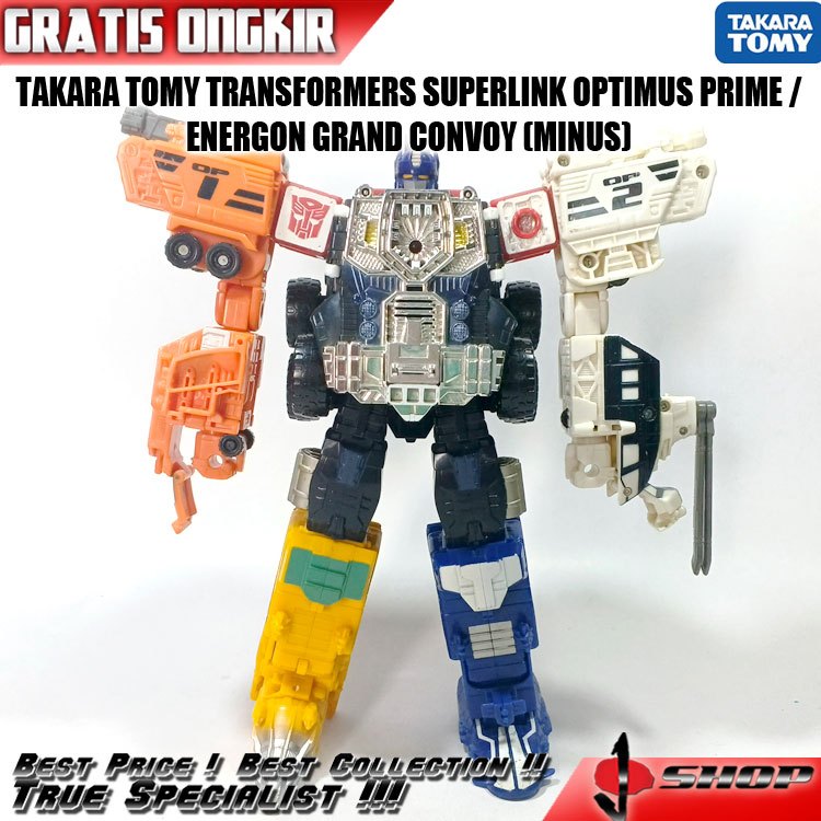 TAKARA TOMY TRANSFORMERS SUPERLINK OPTIMUS PRIME / ENERGON GRAND CONVOY (MINUS) FGR666