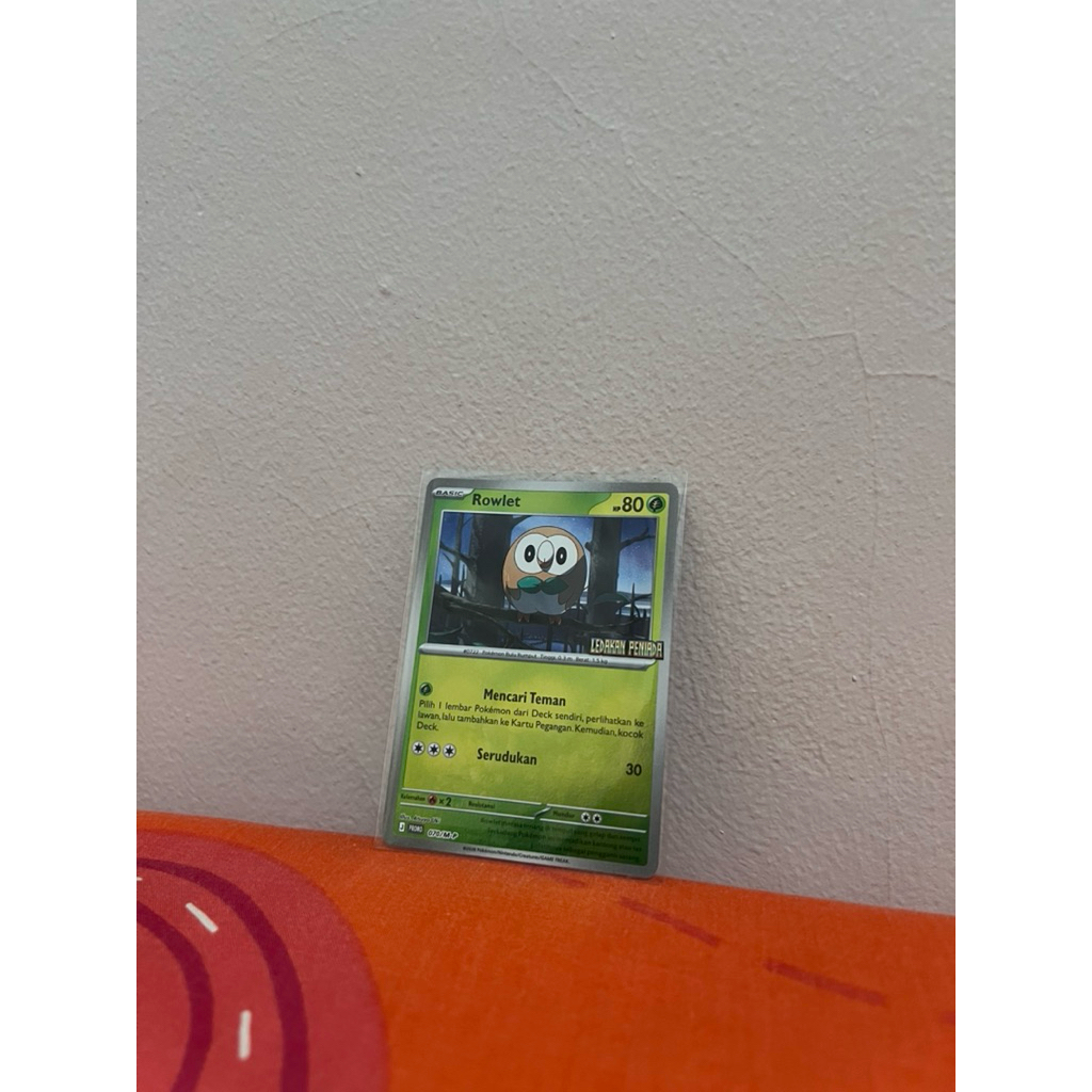 Rowlet Promo Card Ledakan Peniada - Pokemon TCG Indonesia
