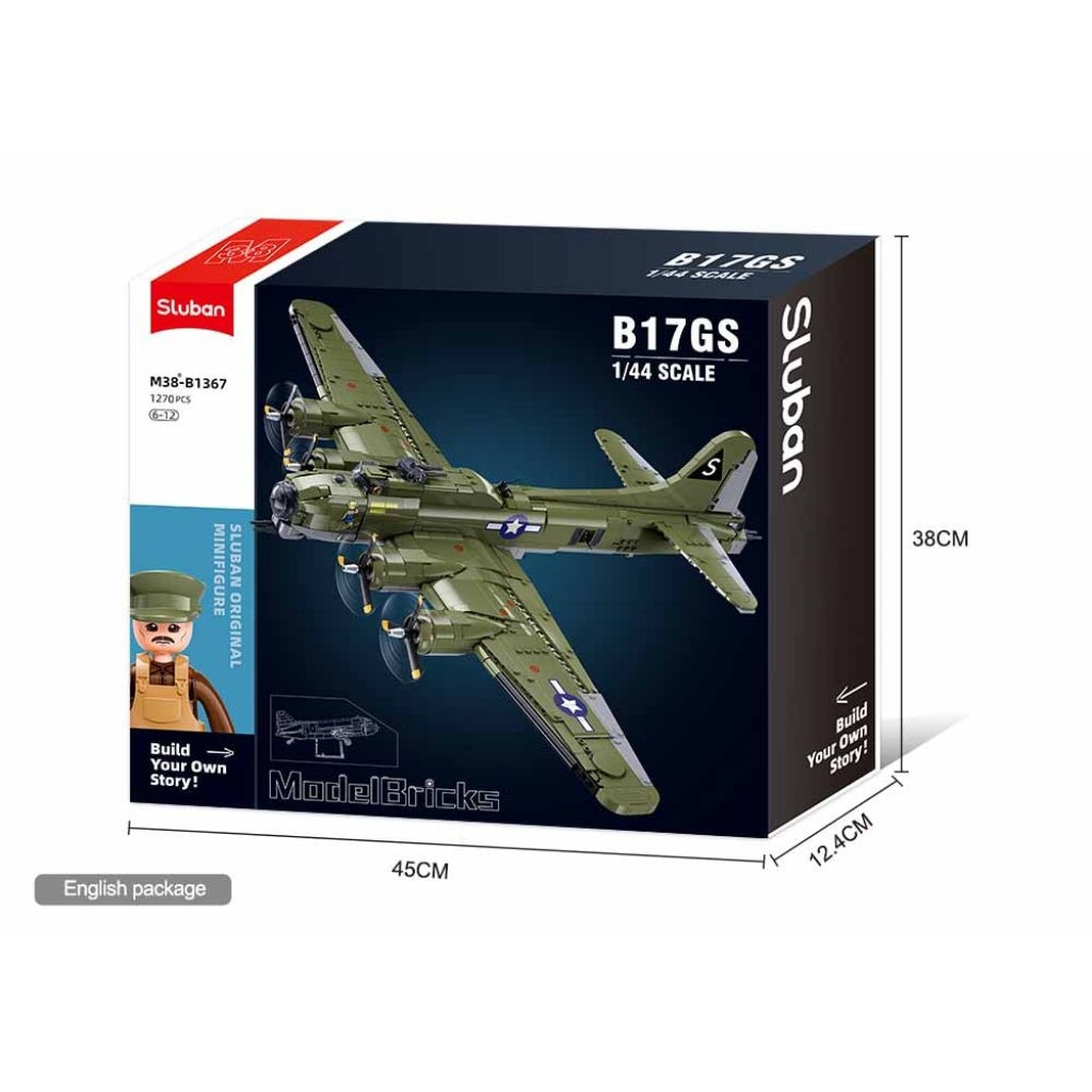 SLUBAN B-17 US Flying Fortress WW2 Bomber B1367