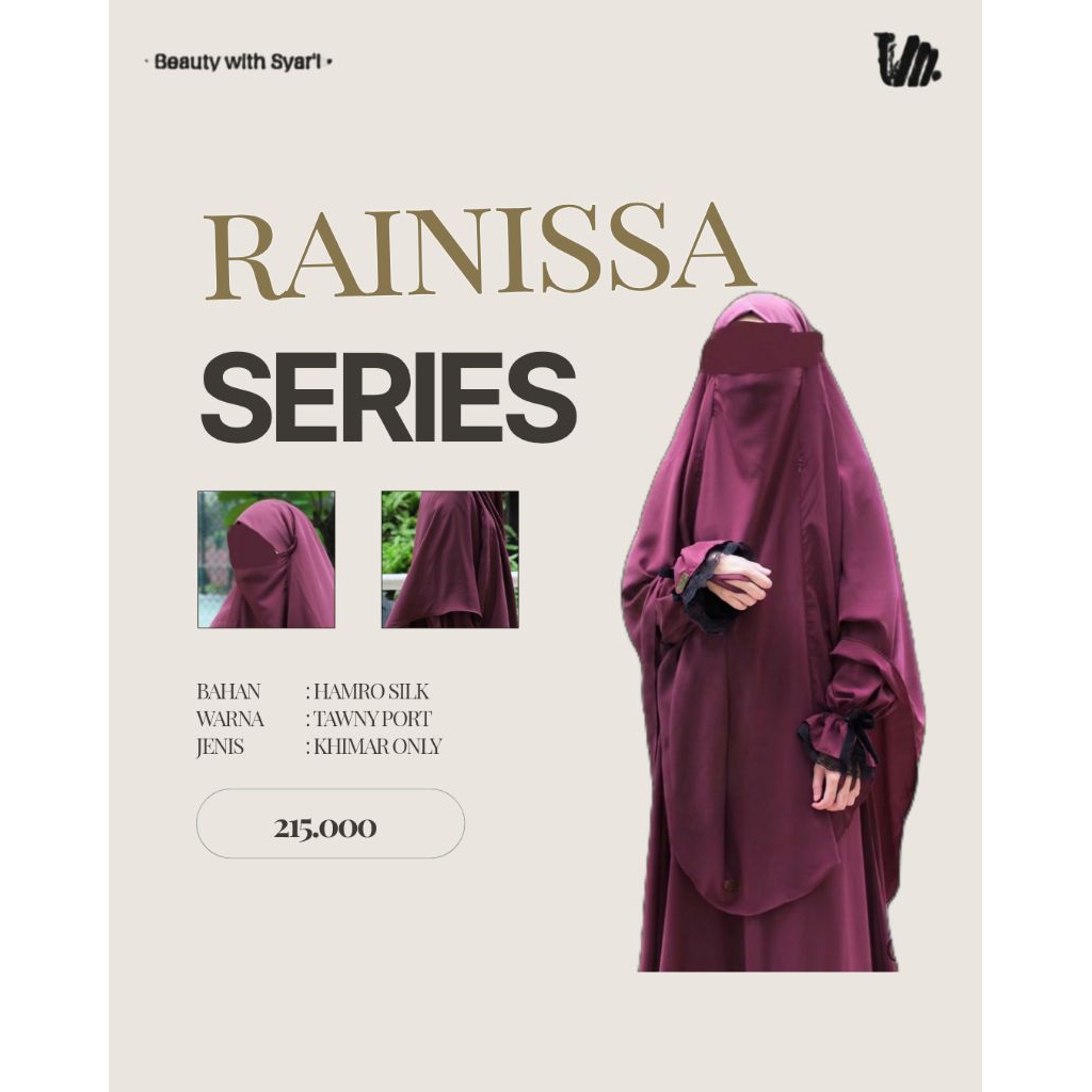 UMY - RAINISSA SERIES by SOFNI | French khimar only