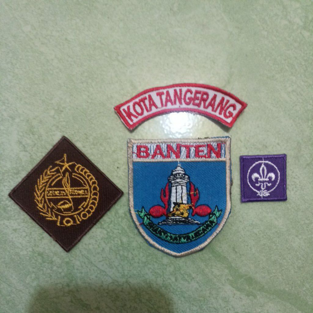 Full Set Atribut Bordir Pramuka Kota/Kab Tangerang