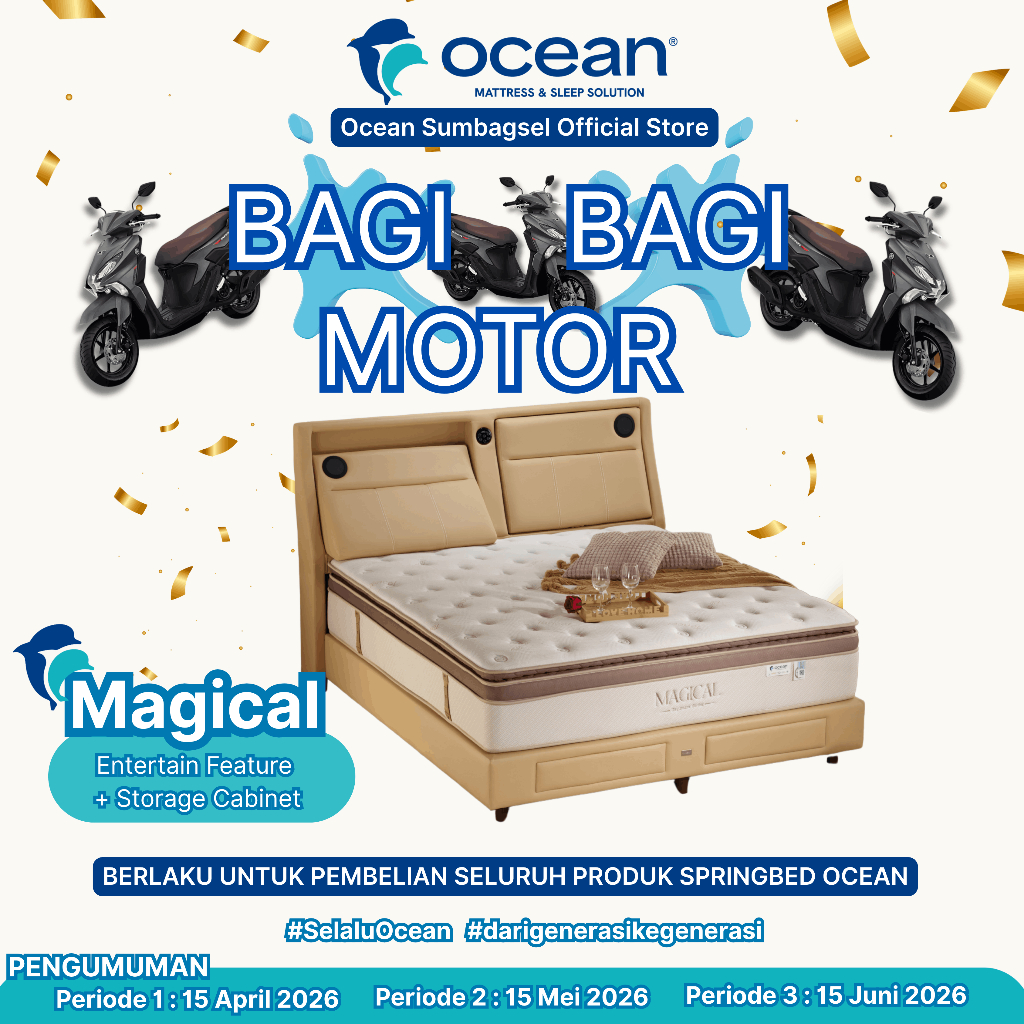 [OOS PTC] Springbed Ocean Magical Sound | Spring bed Ocean Official Store Sumbagsel Palembang Jambi 