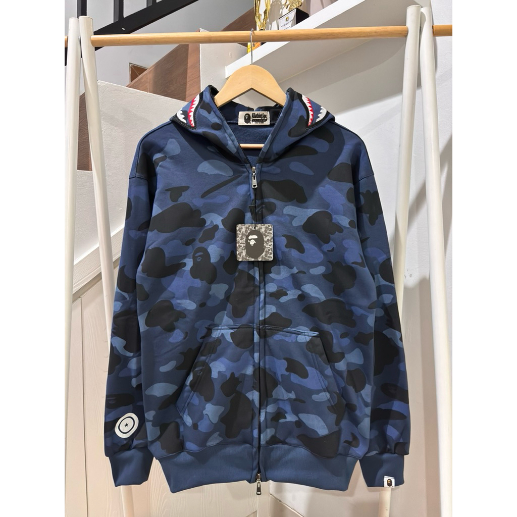 SINGLE HOODIE JACKET BAPE SHARK WGM ABC FULLTAG