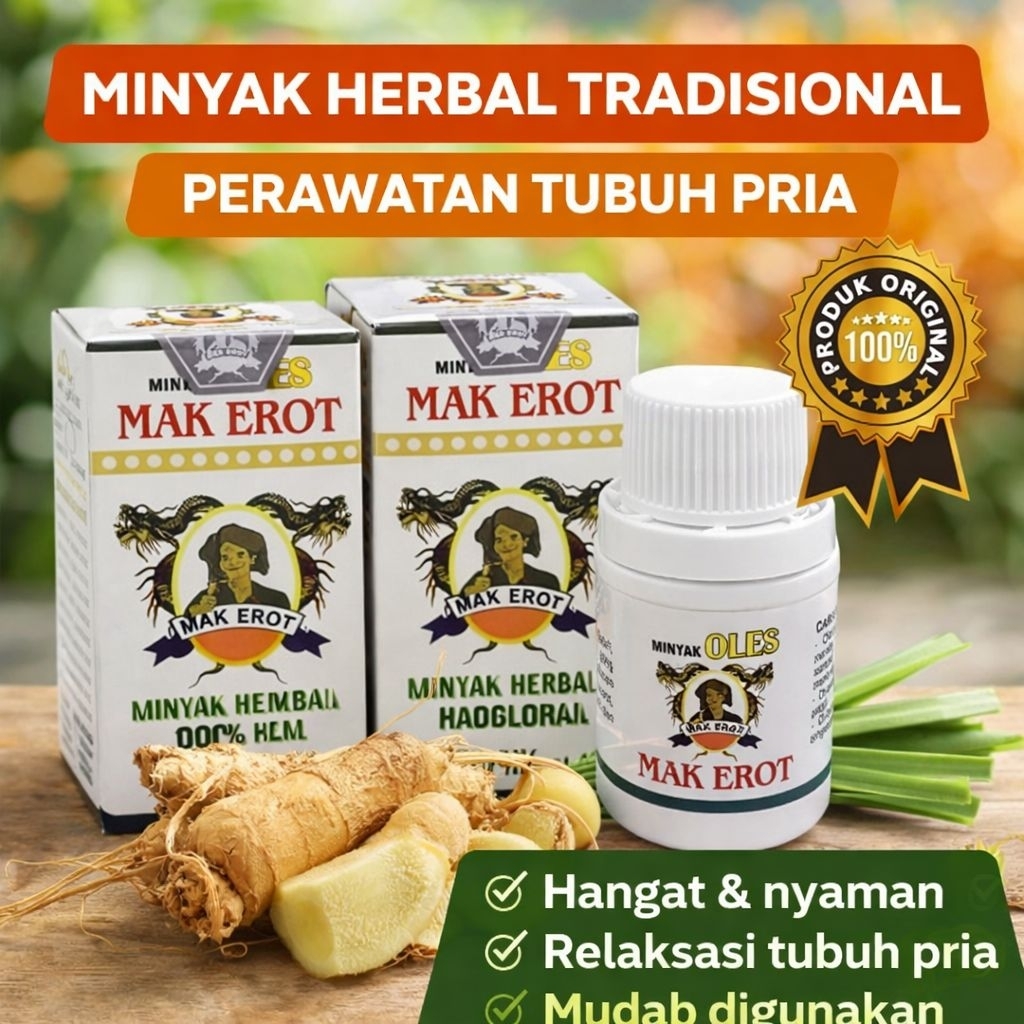 MAK EROT Original Herbal Alami Tradisional Obatkuat Pheembesar Pheniiss Pria Perawatan Stamina Bisa 
