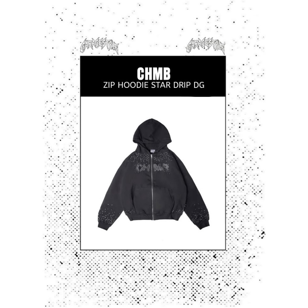CHMB ZIP HOODIE  STAR DRIP DG (NEW ORIGINAL 100%)